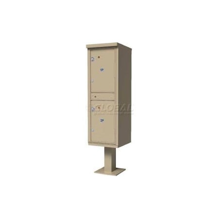 Florence Mfg Co Valiant Outdoor Parcel Locker, Sandstone 1590T1SDAF